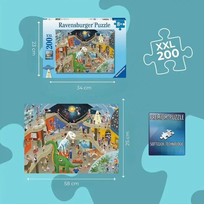 Puzzle pro děti Ravensburger 200 dílků XXL Přírodovědné muzeum