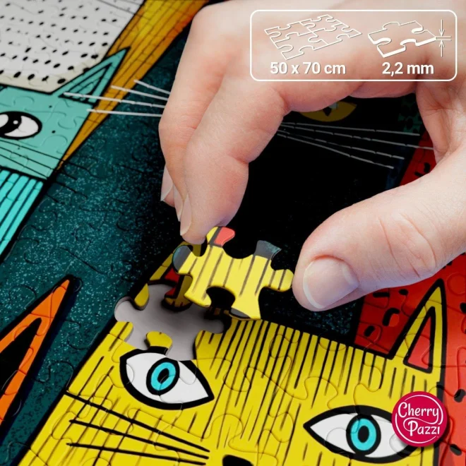 Puzzle Cherry Pazzi 1000 dílků Kočky vládnou světu