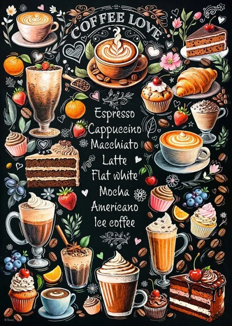 Puzzle Cherry Pazzi 1000 dílků Čas na kávu