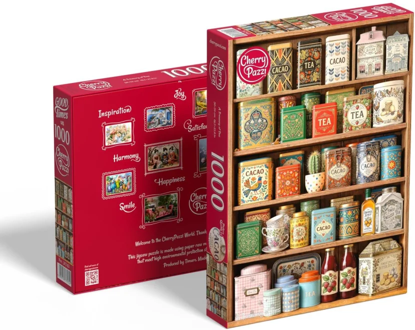 Puzzle Cherry Pazzi 1000 dílků Plechovkový poklad