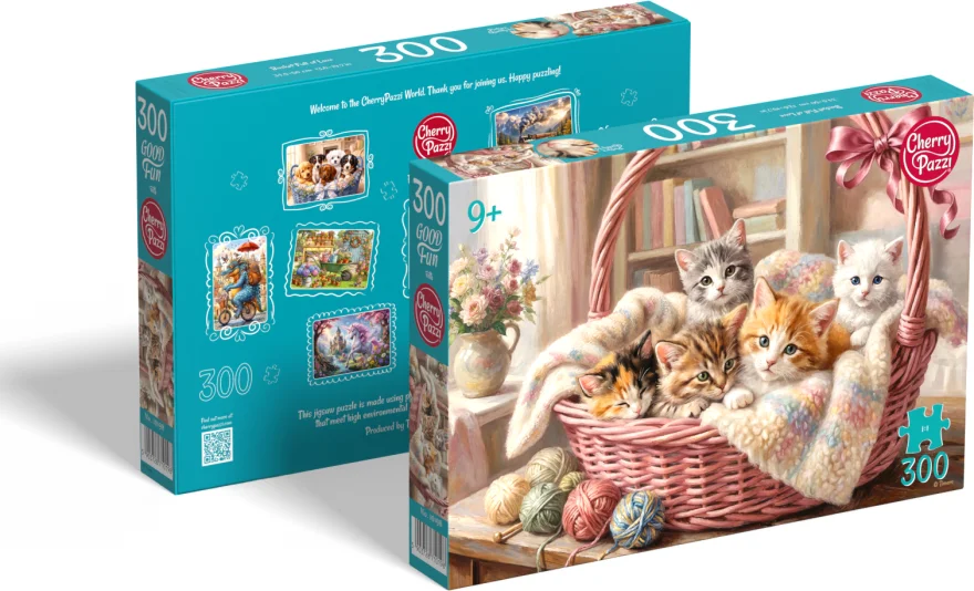 Puzzle Cherry Pazzi 300 dílků Košík plný lásky