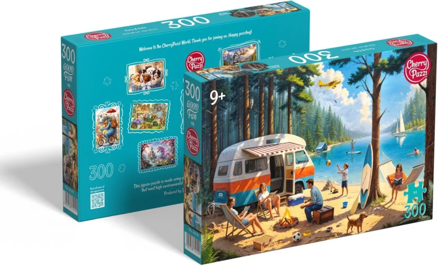 Puzzle Cherry Pazzi 300 dílků Tábořiště a klid