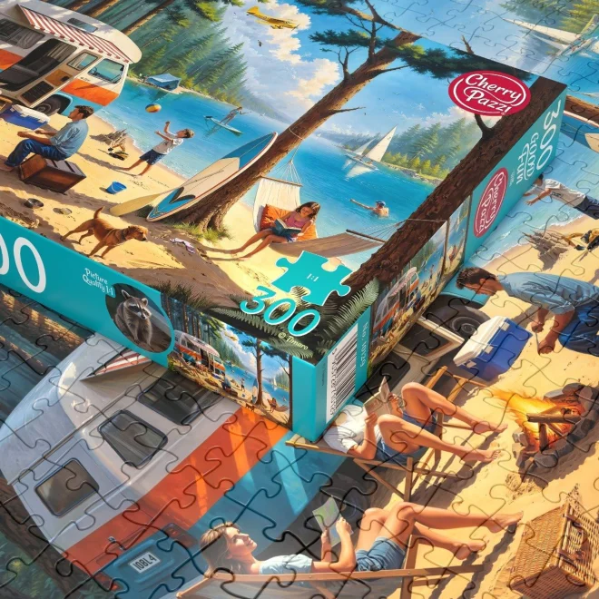 Puzzle Cherry Pazzi 300 dílků Tábořiště a klid
