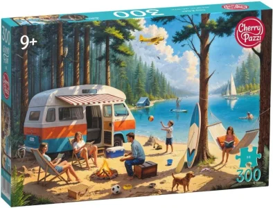 Puzzle Cherry Pazzi 300 dílků Tábořiště a klid