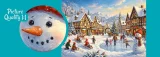 Puzzle Cherry Pazzi 300 dílků Vesnička pod sněhovou peřinou