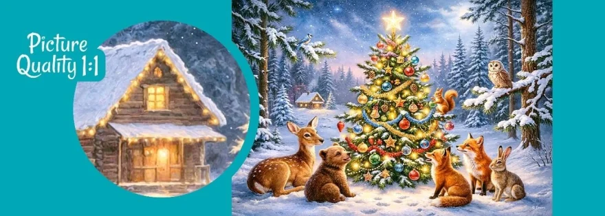 Puzzle Cherry Pazzi 300 dílků Kouzlo Vánoc