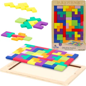 Dřevěný hlavolam LogicFun  Polyforms puzzle