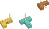 Dřevěný hlavolam LogicFun  Sedmidílná kostka