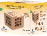 Dřevěný hlavolam LogicFun  Kostka v kleci