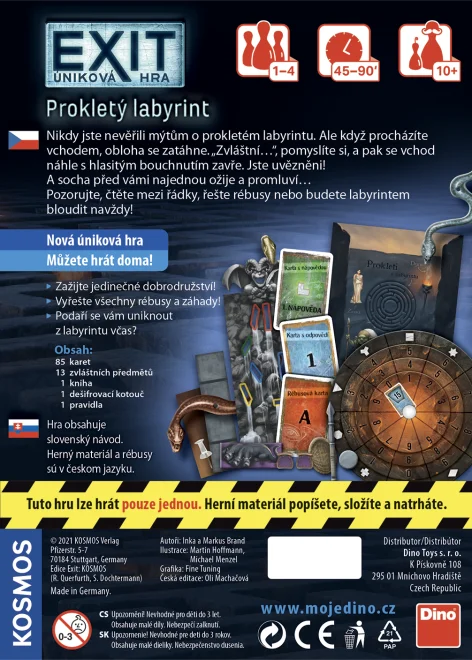 Dino  Exit úniková hra: Prokletý labyrint
