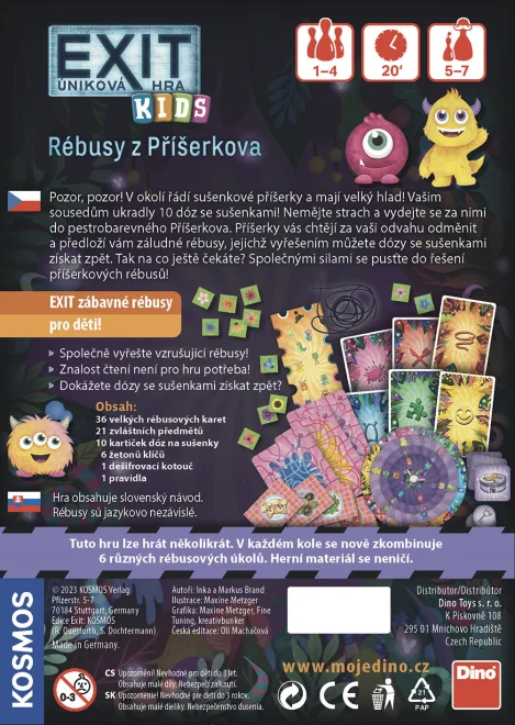 Dino  Exit Kids úniková hra pro děti: Rébusy z Příšerkova