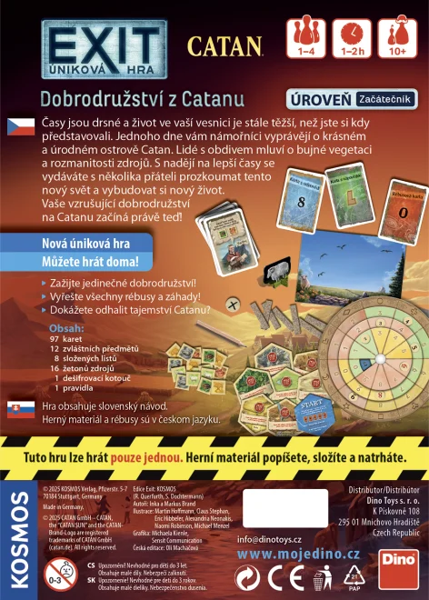 Dino  Exit úniková hra: Dobrodružství z Catanu