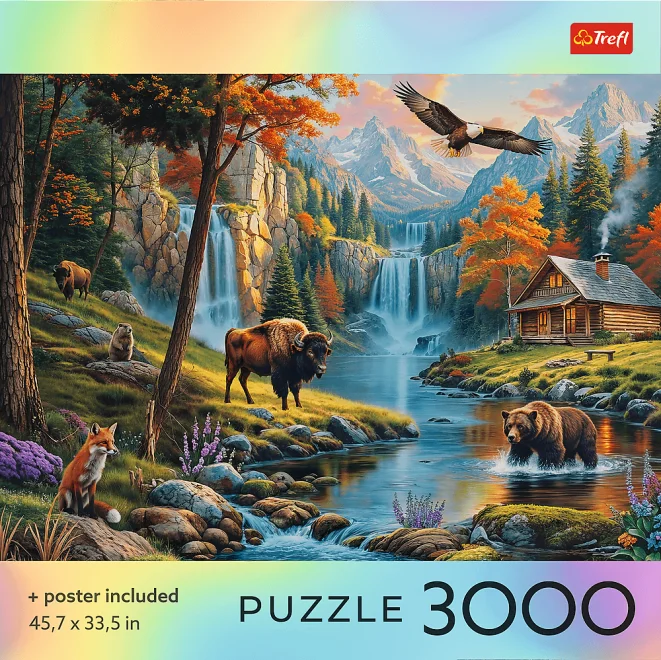 Puzzle Trefl 3000 dílků Divoká příroda