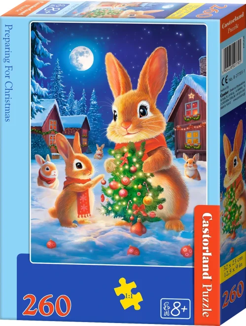 Puzzle pro děti Castorland 260 dílků Příprava na Vánoce
