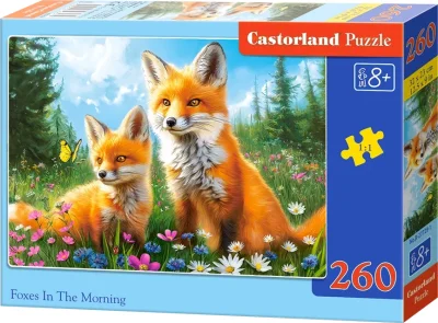 Puzzle pro děti Castorland 260 dílků Ráno s liškami