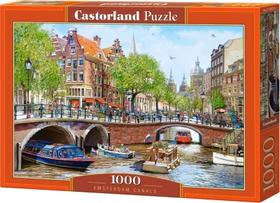 Puzzle Castorland 1000 dílků Amsterdamské kanály