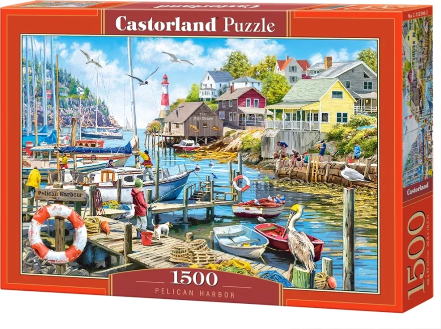Puzzle Castorland 1500 dílků Přístav Pelican Harbor