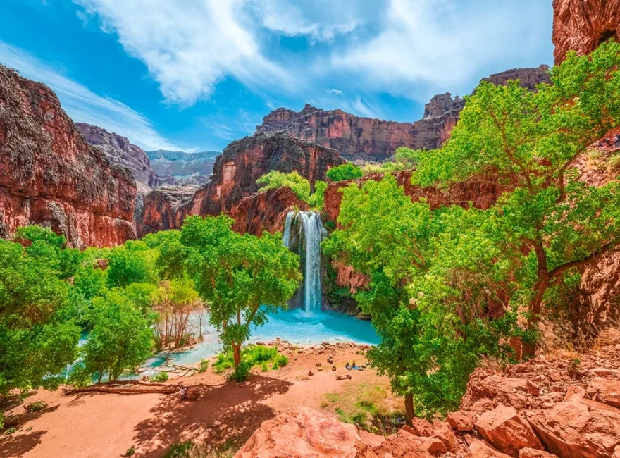 Puzzle Castorland 2000 dílků Vodopád Havasu Falls, Arizona, USA