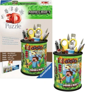 3D puzzle Ravensburger Stojan na tužky Minecraft 57 dílků