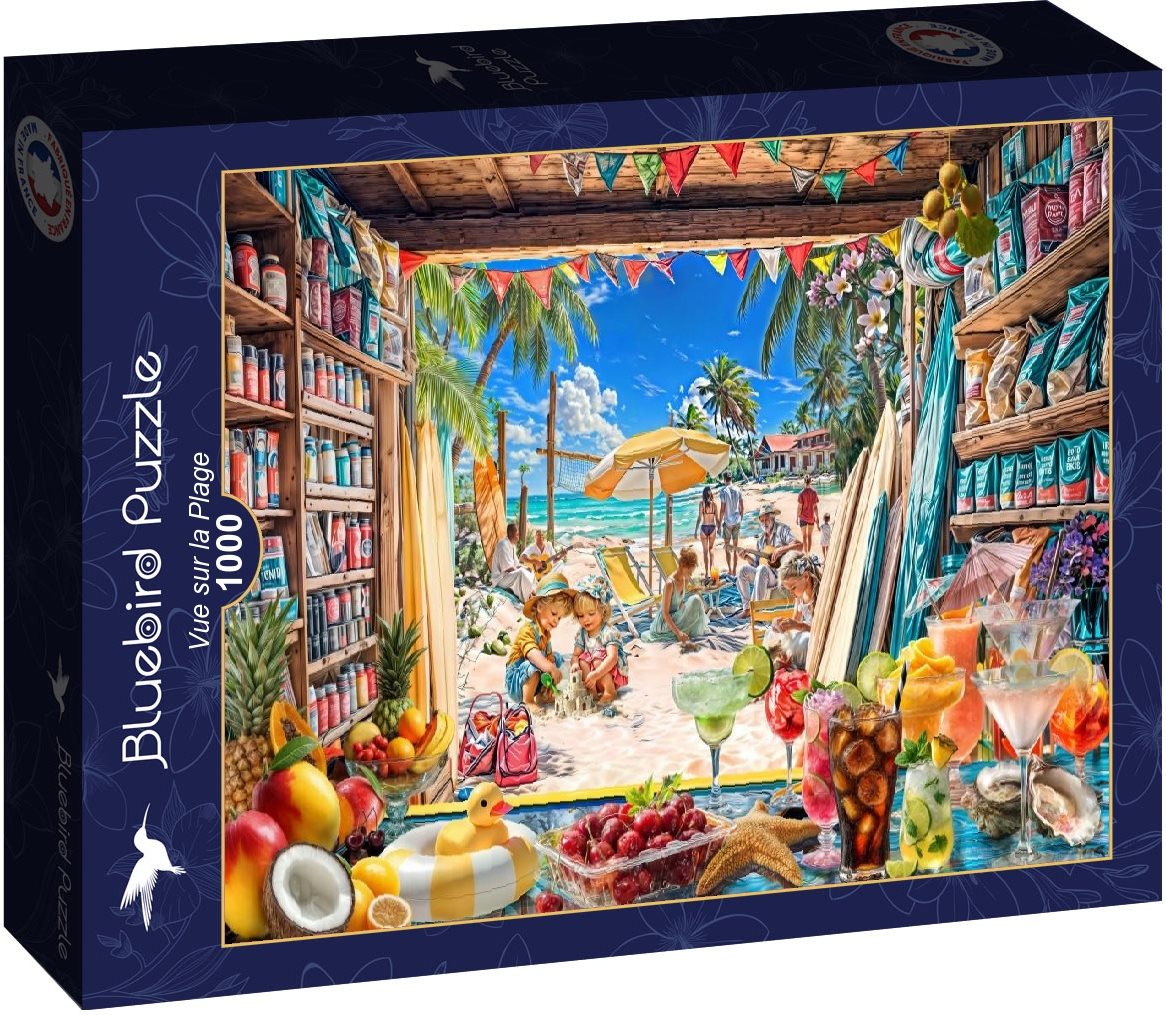 Puzzle Bluebird 1000 dílků Pohled na pláž
