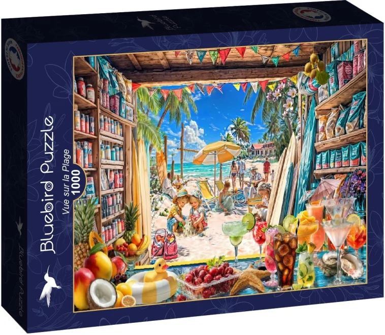 Puzzle Bluebird 1000 dílků Pohled na pláž