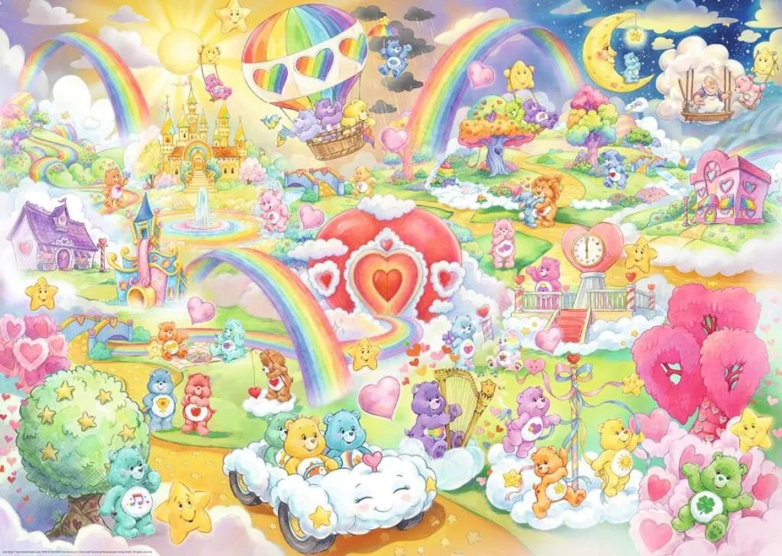 Puzzle Ravensburger 1000 dílků Starostliví medvídci: Království péče