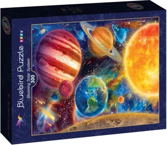 Puzzle pro děti Bluebird 300 dílků Ohromující sluneční soustava