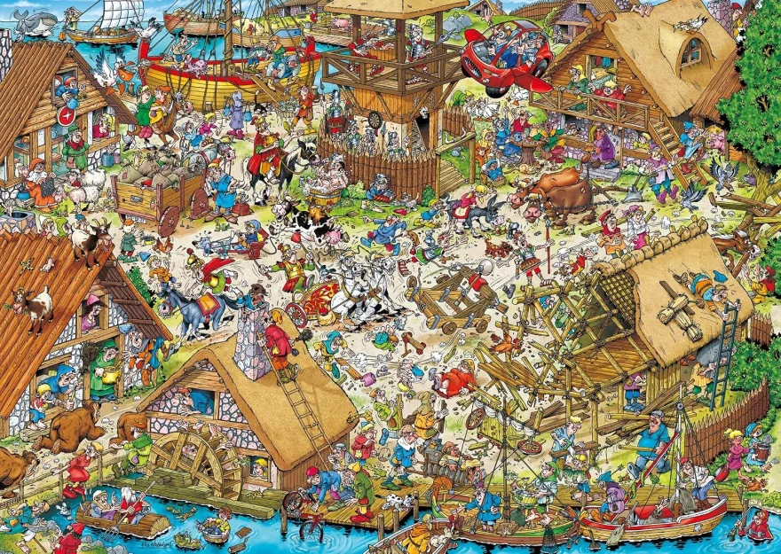 Puzzle Ravensburger 1000 dílků Ray's Comic - Cestování časem: Klasická éra (1)