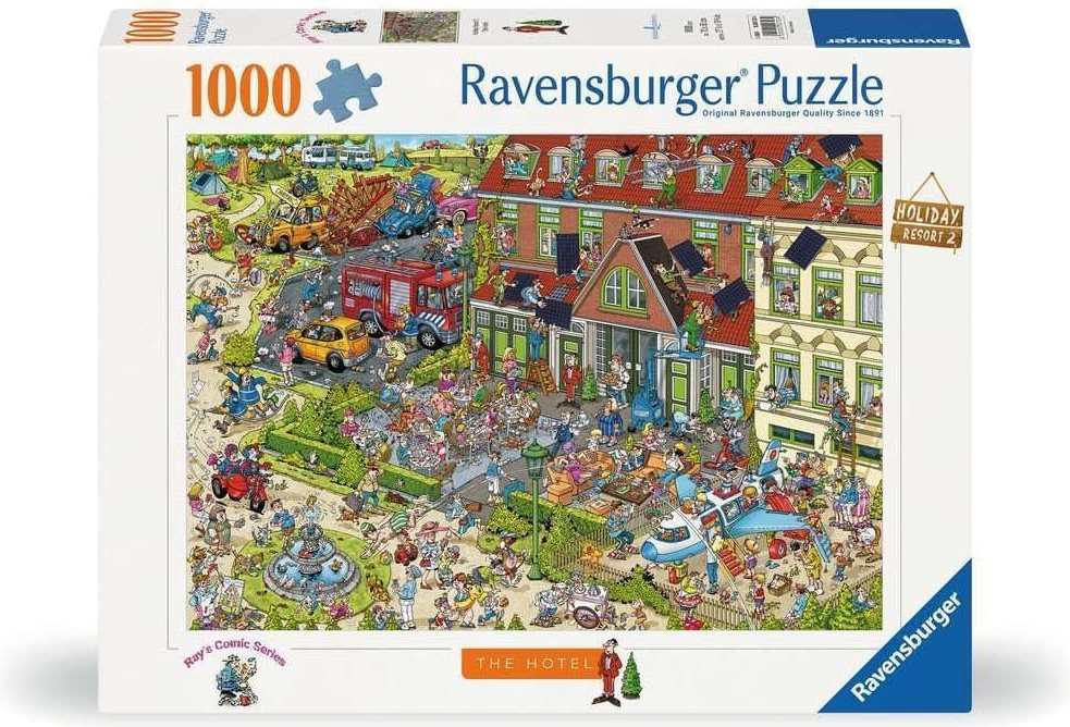 Puzzle Ravensburger 1000 dílků Ray's Comic - Holiday Resort: Hotel (1)