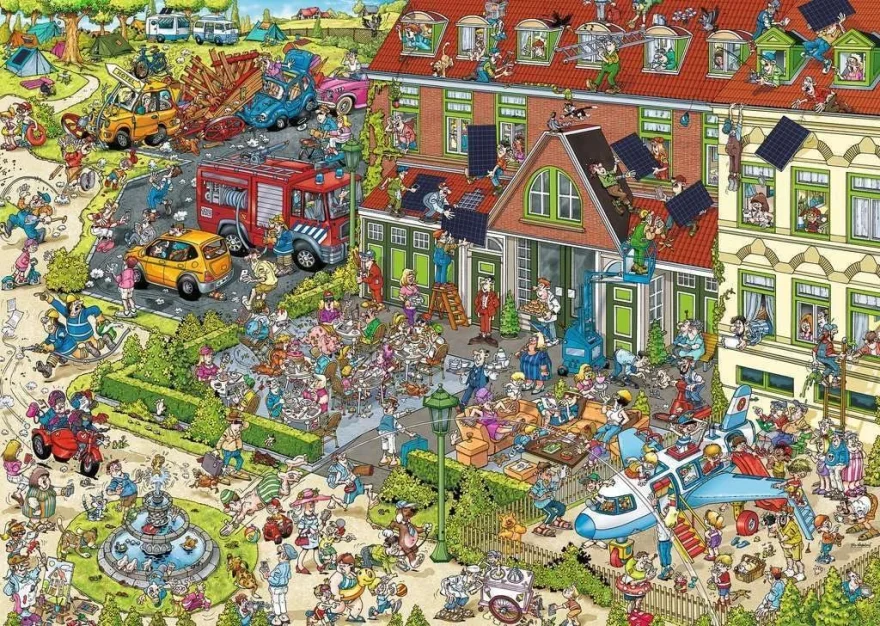 Puzzle Ravensburger 1000 dílků Ray's Comic - Holiday Resort: Hotel (1)