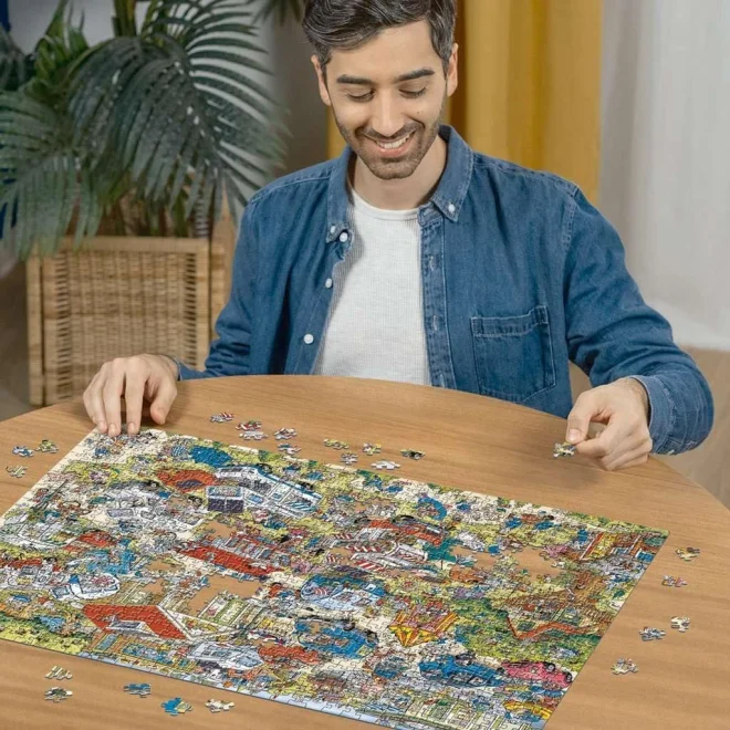 Puzzle Ravensburger 1000 dílků Ray's Comic - Holiday Resort: Kemp (2)