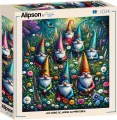 Čtvercové puzzle Alipson 1024 dílků Trpaslíci na zahradě