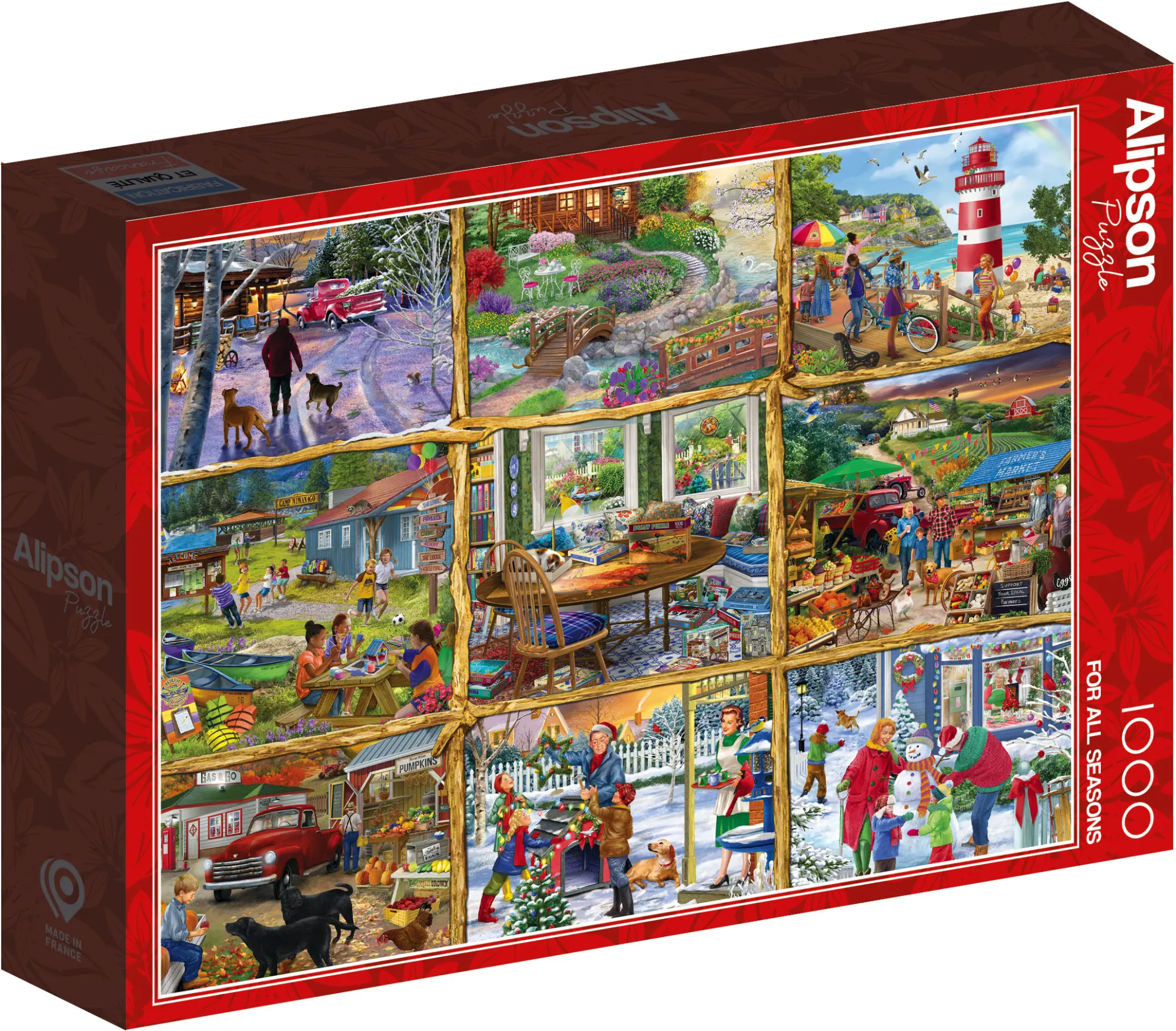 Puzzle Alipson 1000 dílků Všechny roční období