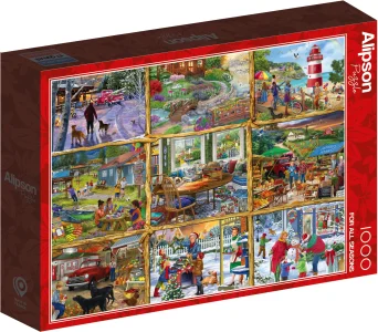 Puzzle Alipson 1000 dílků Všechny roční období