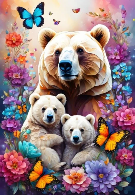 Puzzle Alipson 1000 dílků Medvědí láska