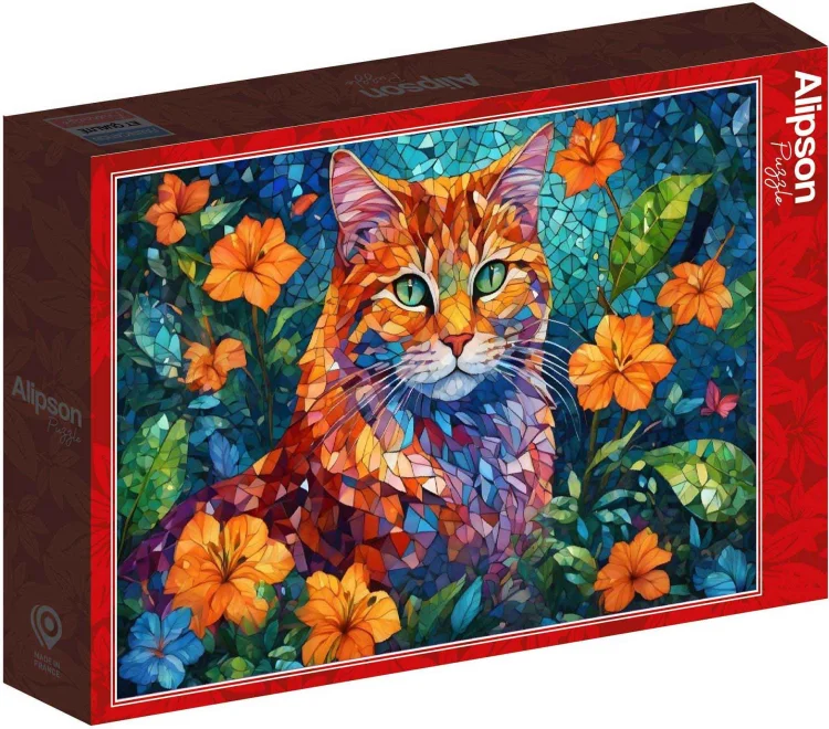 Puzzle Alipson 1000 dílků Kočičí mozaika
