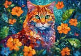 Puzzle Alipson 1000 dílků Kočičí mozaika