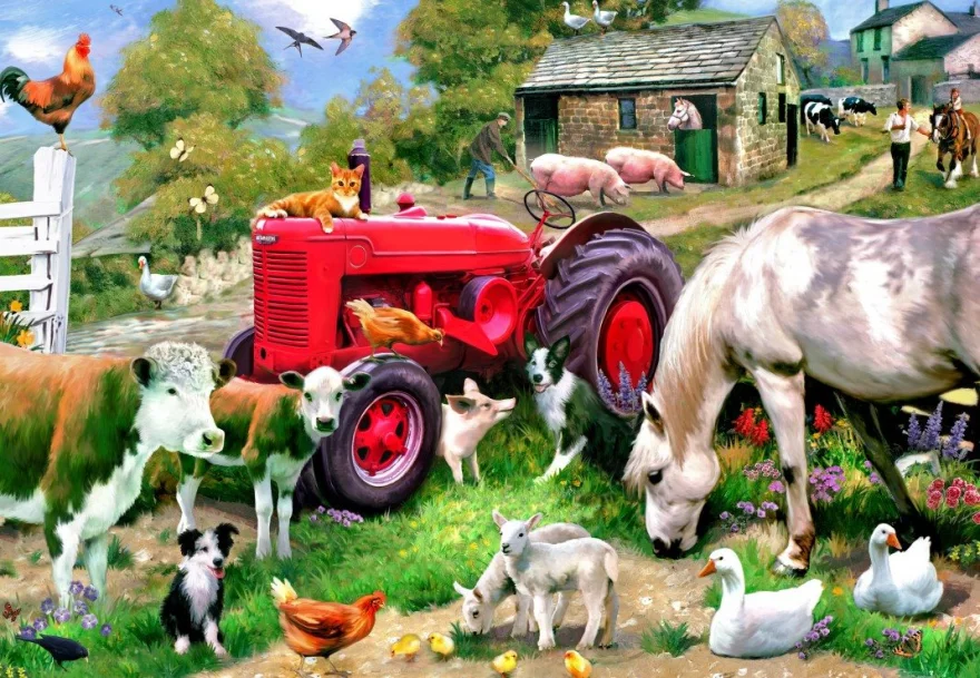 Puzzle Alipson 1000 dílků Na farmě