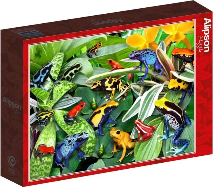 Puzzle Alipson 500 dílků Zábavné žáby