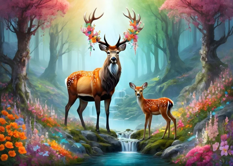 Puzzle Alipson 500 dílků Majestátní jeleni