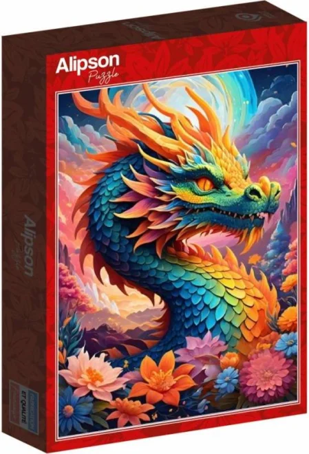 Puzzle Alipson 1000 dílků Barevný drak