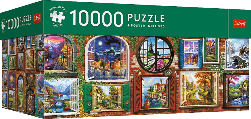 Puzzle Trefl 10000 dílků Okna ročních období