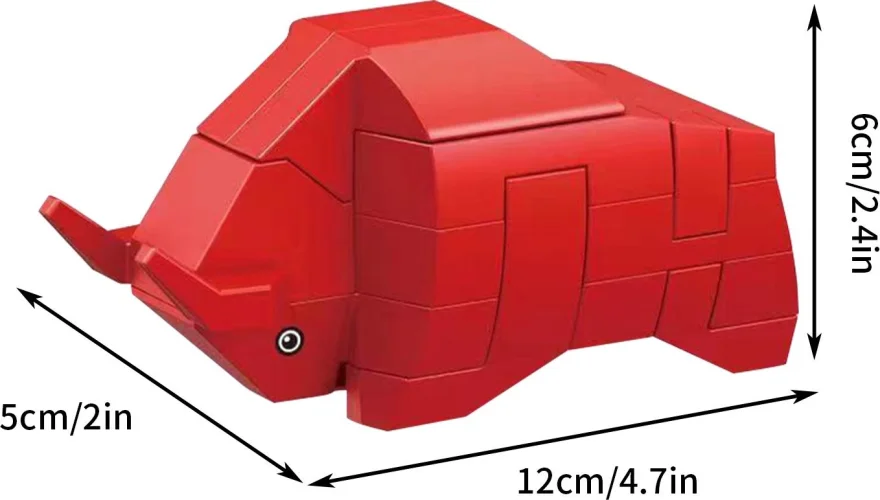 3D puzzle - hlavolam IQ Competition  Zvířata: Býk