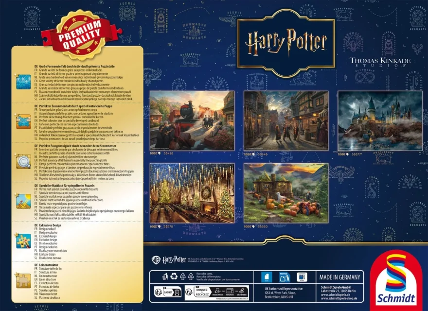 Puzzle Schmidt 1000 dílků Harry Potter: Hagridova bouda