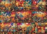 Puzzle Schmidt 2000 dílků Cesty s knihami a vínem