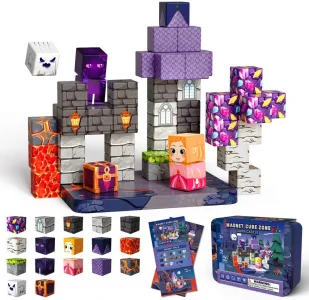 Magnetické kostky Magnet Cube Zone  Styl Minecraft: Dark Castle 48 ks