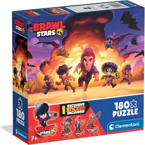 Puzzle pro děti Clementoni 180 dílků Brawl Stars 3 (+ sběratelská nálepka)