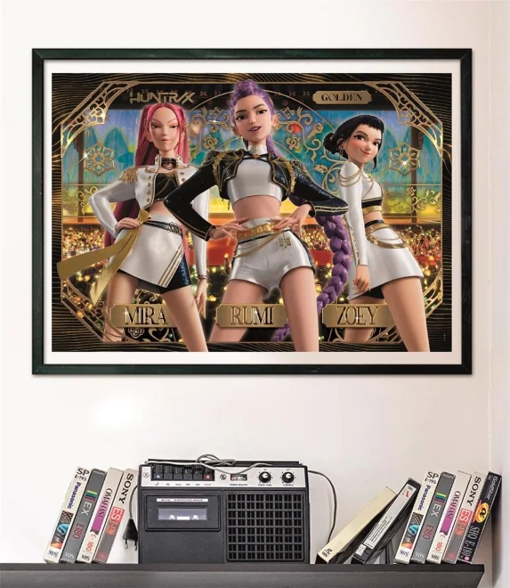 Puzzle Clementoni 1000 dílků K-pop: Lovkyně démonů - Zlatý Huntrix