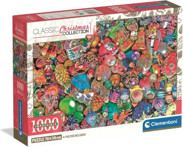 Puzzle Clementoni 1000 dílků Impossible / Christmas Collection: Veselé Vánoce