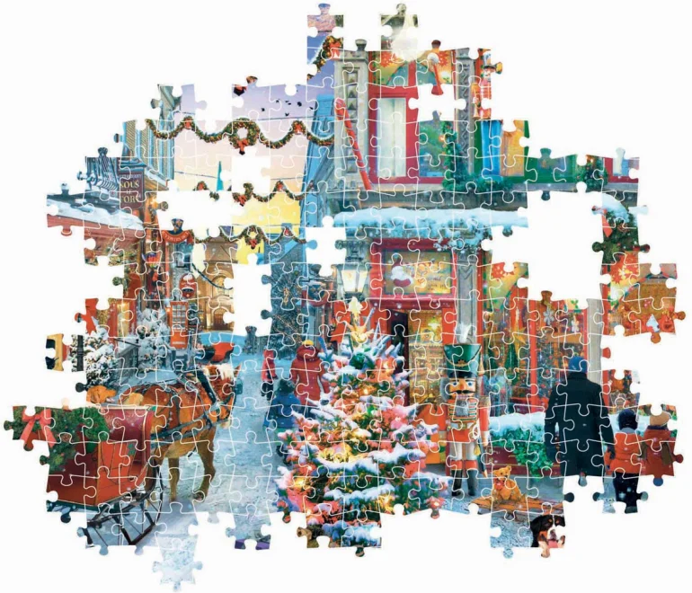 Puzzle Clementoni 500 dílků Christmas Collection: Radost Vánoc